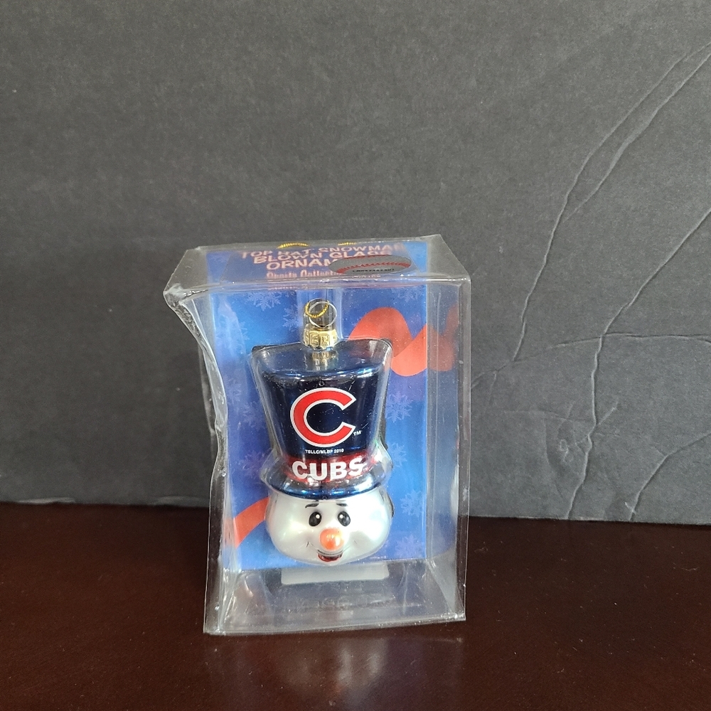 Chicago Cubs top hat Christmas Ornament